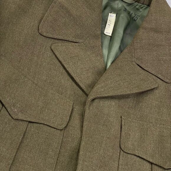 Vintage 50s Ike Military Field Jacket Size 38R Green Wool Eisenhower Korean War - Picture 4 of 16